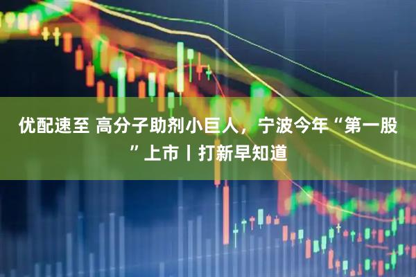 优配速至 高分子助剂小巨人，宁波今年“第一股”上市丨打新早知道