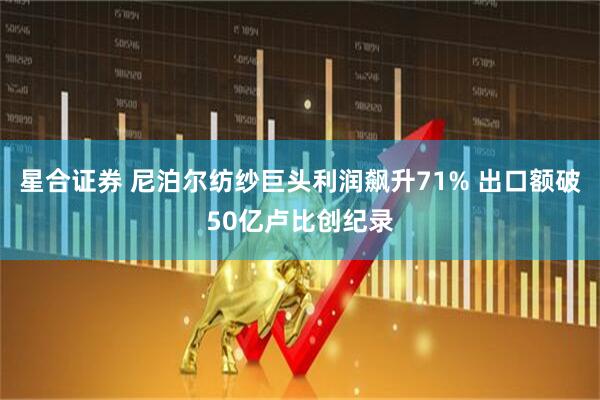 星合证券 尼泊尔纺纱巨头利润飙升71% 出口额破50亿卢比创纪录
